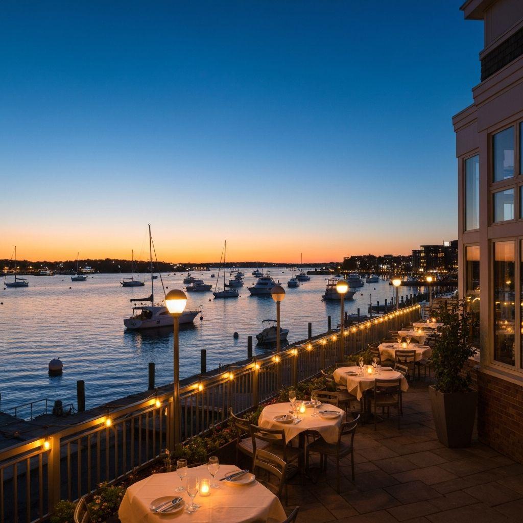 Waterfront dining venue for events